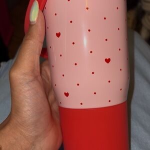 BruMate Resa 25 oz Red and Pink Heart Patterned Tumbler